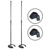 2x pieds de microphone empilables Thor MS002
